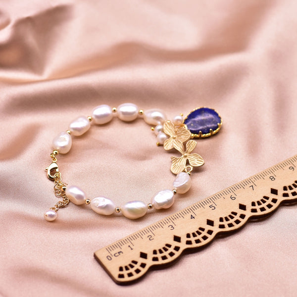 Orchid Pearl Bracelet