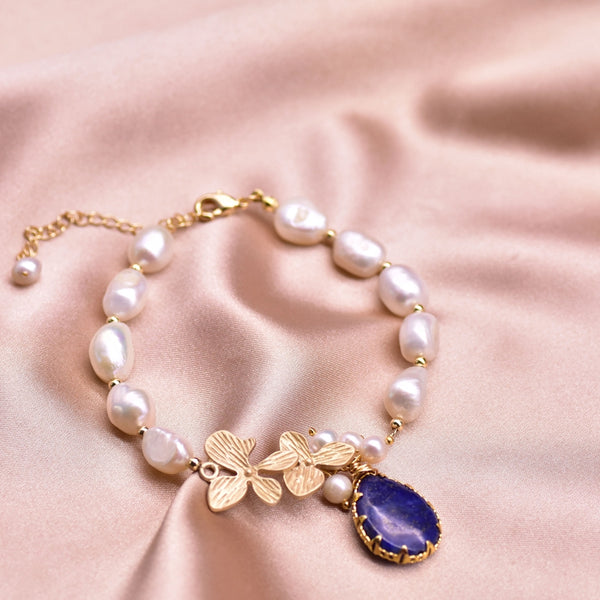 Orchid Pearl Bracelet