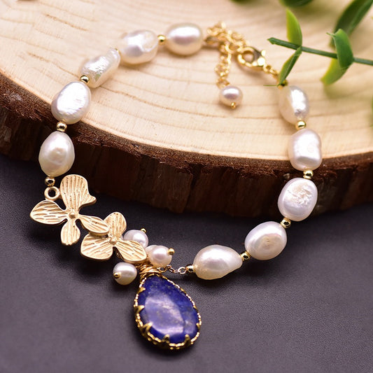 Orchid Pearl Bracelet