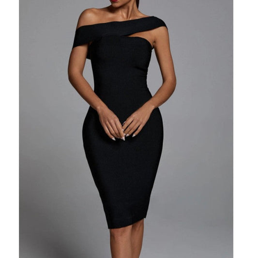 Nova Black Bandage Dress