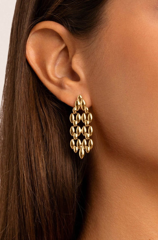 Dalma Woven Chain Earrings