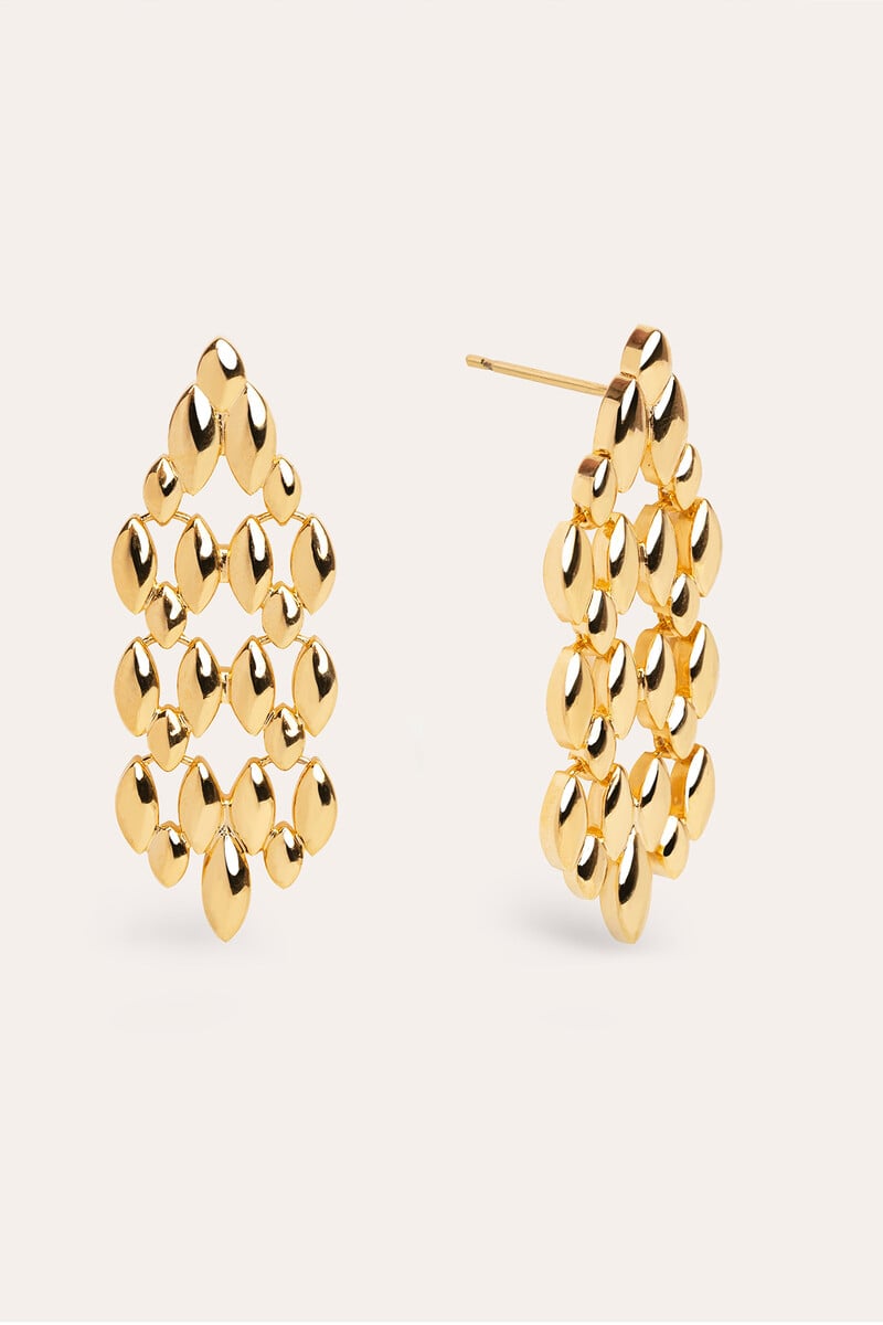 Dalma Woven Chain Earrings